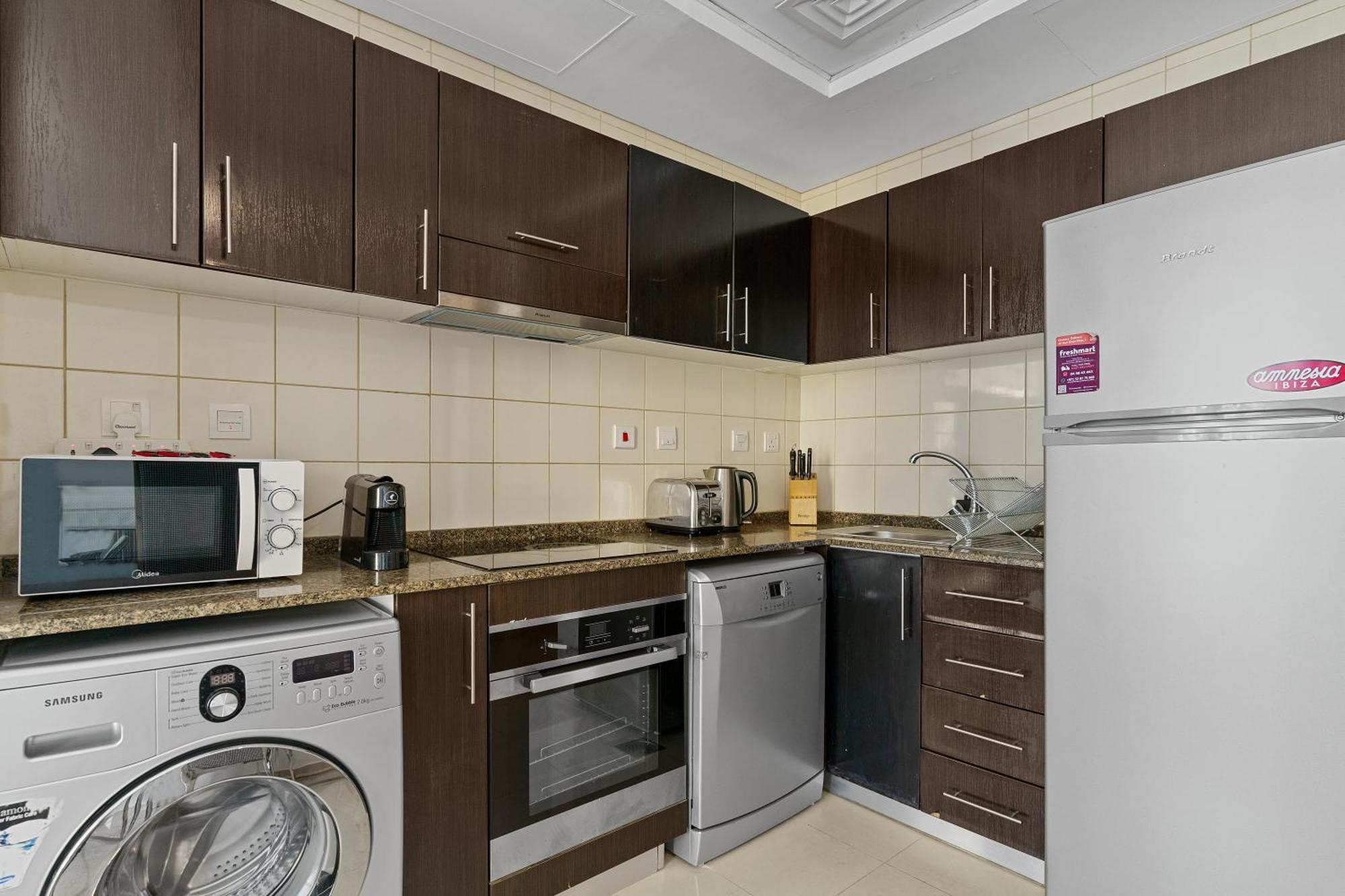 شقة Cozy Marina View With Modern Gym & Pool, Steps To & Metro
